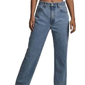 Baggy High-Rise Straight Jeans